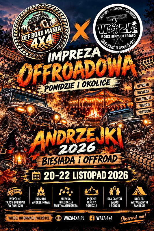 Andrzejki 2026 Z Waza 4x4 I Offroad Mania 4x4