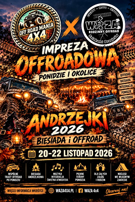 Andrzejki 2026 z Waza 4x4 i Offroad Mania 4x4