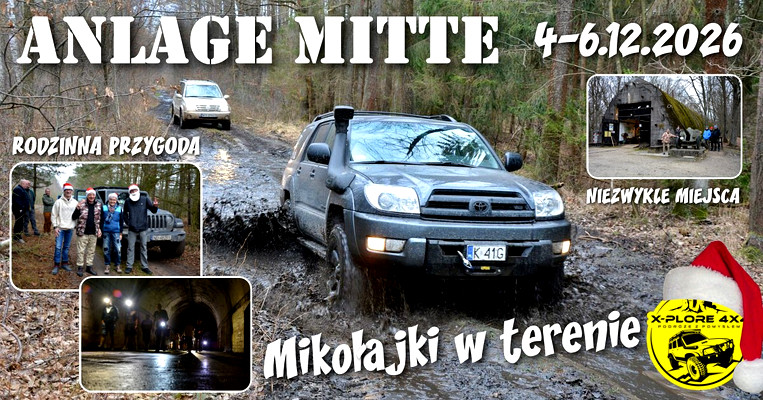 Anlage Mitte. Mikołajki w terenie. Rodzinny weekend 4x4