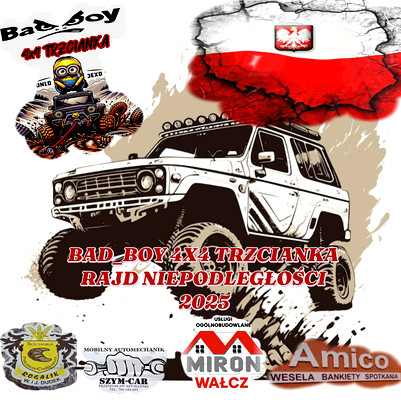 Rajd Niepodległości 2025 BaD_BoY 4x4 Trzcianka "Minionki na Bezdrożach