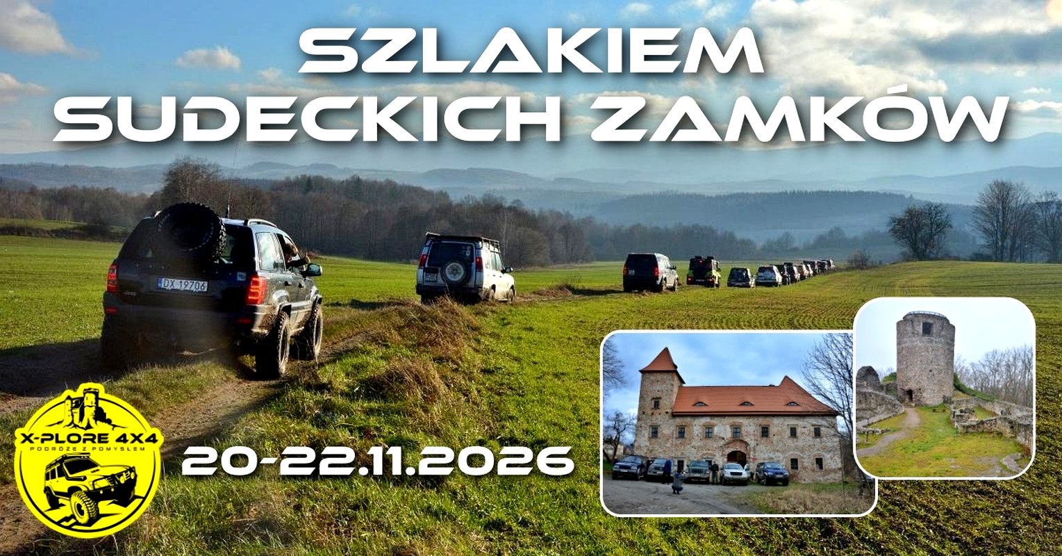 Szlakiem Sudeckich Zamków. Rodzinny Weekend 4x4