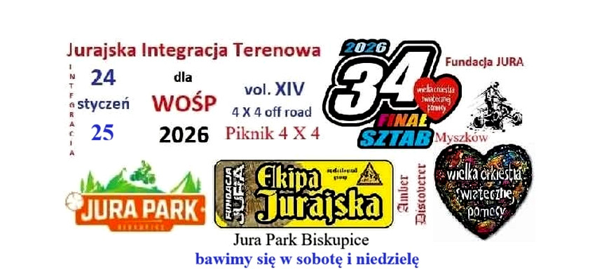 Jurajska Integracja Terenowa 4x4 XIV Edycja dla WOSP Jura Park Biskupi