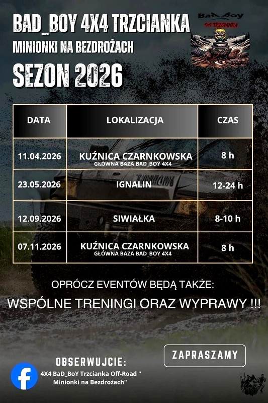 Rajd Niepodległości 2026 Z Bad_Boy 4x4 Trzcianka "Minionki Na Bezdroża