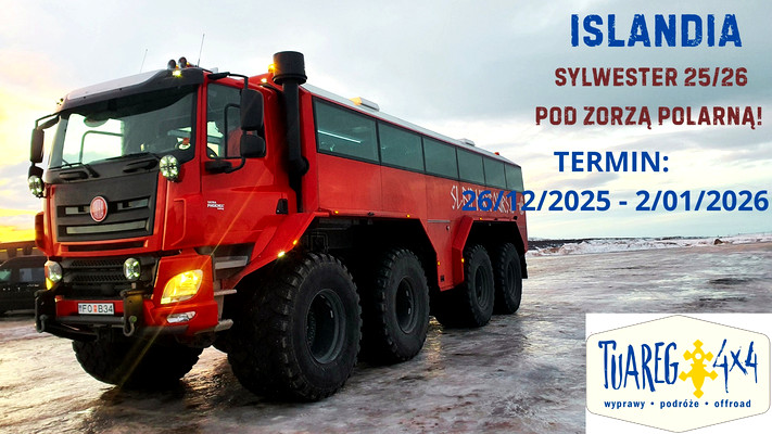 ISLANDIA – SYLWESTER 25/26 pod zorzą polarną!