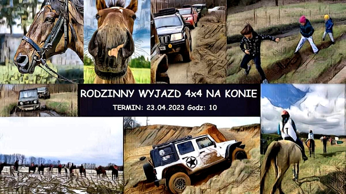 Rodzinny Offroad Na Warsztaty z Jazdy Konnej