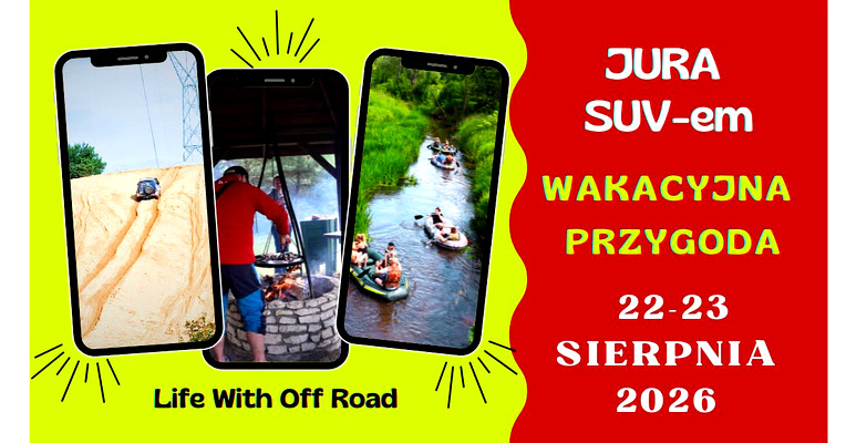 JURA SUV-em - WAKACYJNA PRZYGODA - 22-23.08.2026