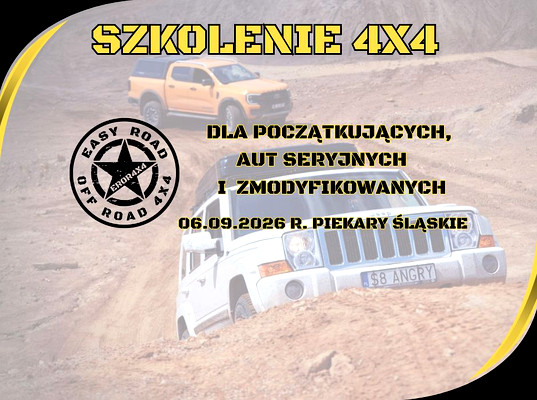 06.09.2026 SZKOLENIE 4X4 DLA POCZĄTKUJĄCYCH