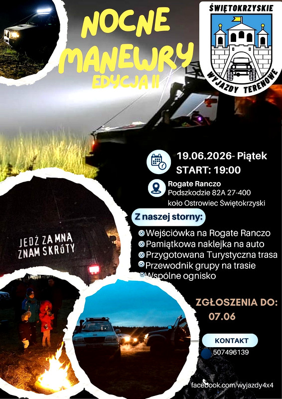 Nocne Manewry 4x4 Edycja Ii - Świętokrzyskie Wyjazdy Terenowe