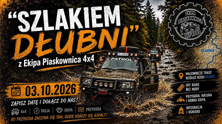 "SZLAKIEM DŁUBNI" z Ekipa Piaskownica 4x4 - 03.10.2026