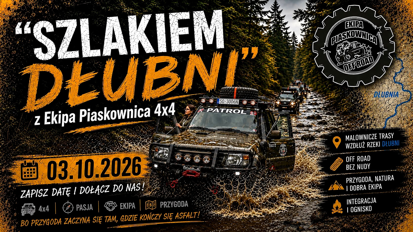 "Szlakiem Dłubni" Z Ekipa Piaskownica 4x4 - 03.10.2026
