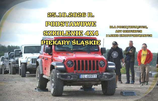 25.10.2026 PODSTAWOWE SZKOLENIE 4X4 DLA POCZĄTKUJĄCYCH - ŚLĄSK