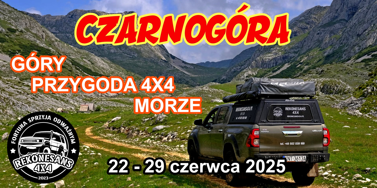 Czarnogóra. Góry - Przygoda 4x4 - Morze