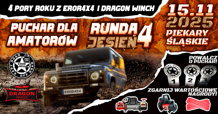 CZTERY PORY ROKU Z EROR4X4 I DRAGON WINCH - JESIEŃ