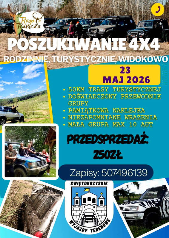Poszukiwanie 4x4 – Świętokrzyska Przygoda Off-Road