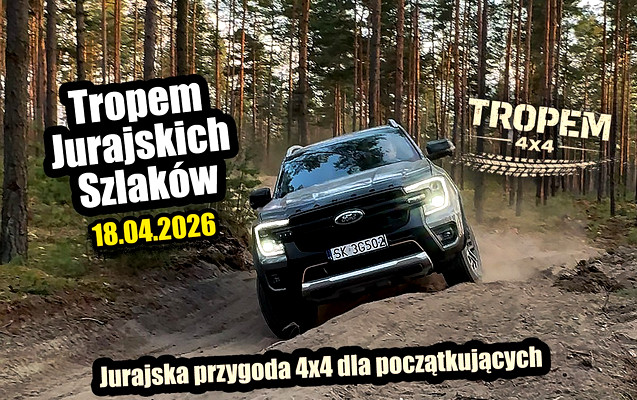 “Tropem Jurajskich Szlaków” – przygoda 4x4 dla początkujących