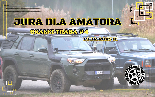 13.12.2025 r. SKAŁKI - JURA DLA POCZĄTKUJĄCYCH 4X4