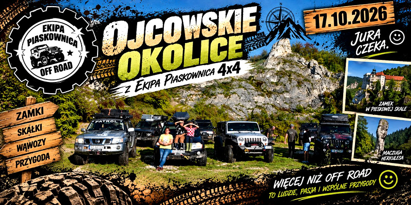 "OJCOWSKIE OKOLICE" z Ekipa Piaskownica 4x4  - 17.10.2026