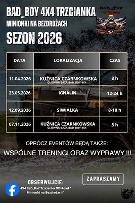 ODWILŻ 2026R Rozpoczęcie Sezonu z BaD_BoY 4x4 Trzcianka "Minionki na B