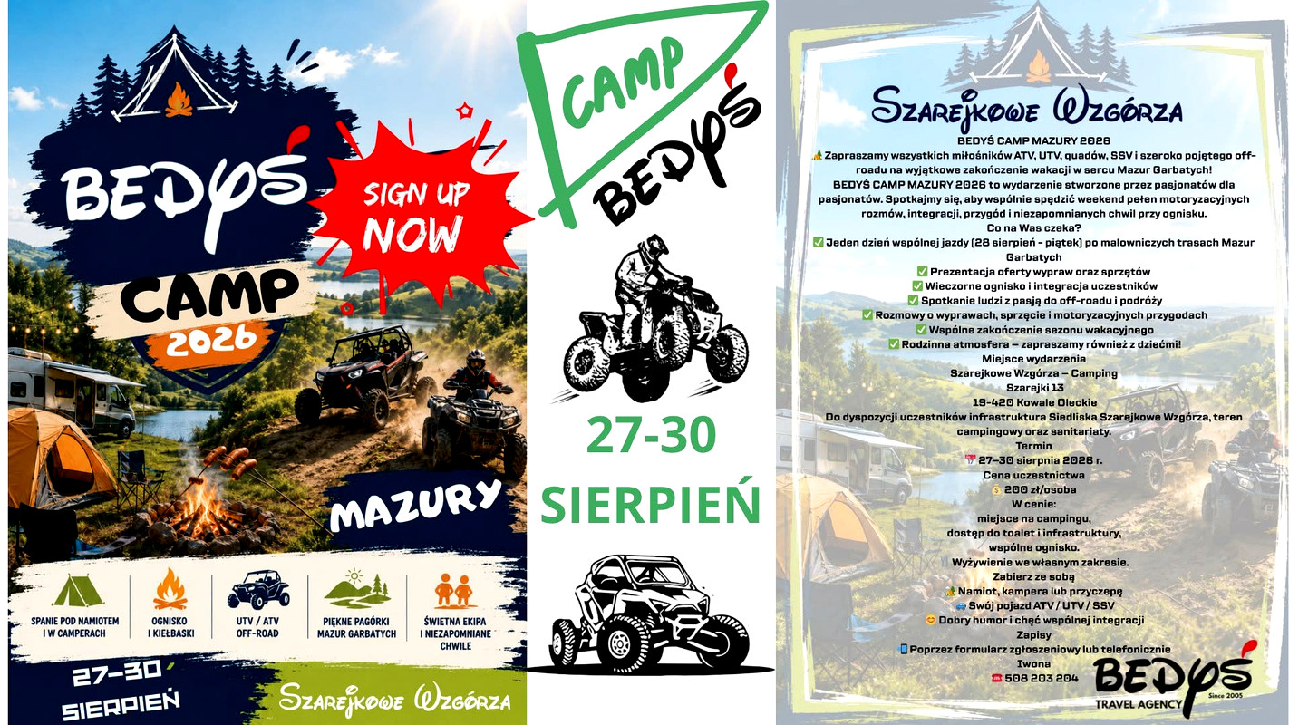 Bedyś Camp Mazury 27-30.08.2026