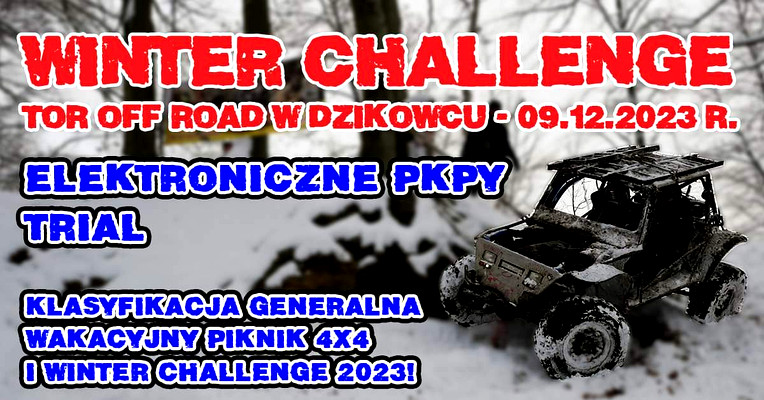 Winter challenge Tor Off Road w Dzikowcu - 09.12.2023 r.