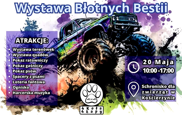 Piknik i wystawa błotnych bestii