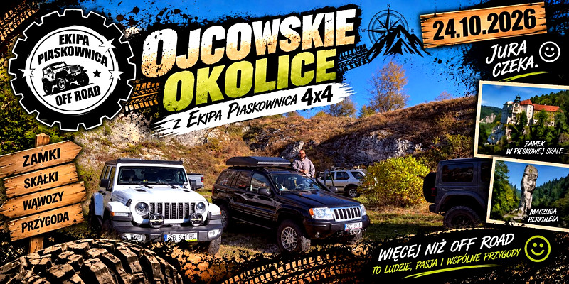 "OJCOWSKIE OKOLICE" z Ekipa Piaskownica 4x4  - 24.10.2026