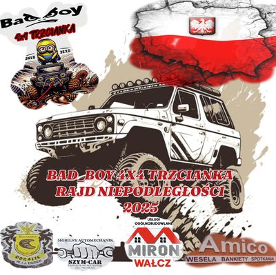 Rajd Niepodległości 2025 BaD_BoY 4x4 Trzcianka "Minionki na Bezdrożach