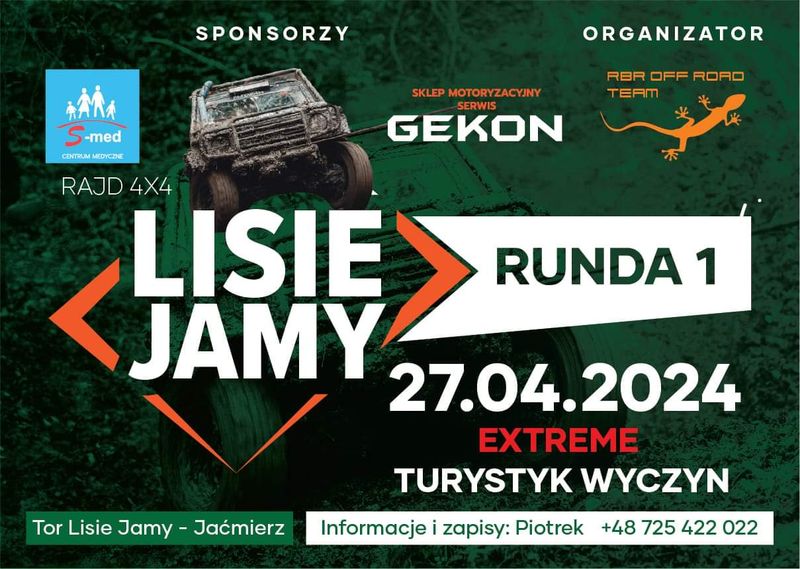 Rajd 4x4 Lisie Jamy 27.04.2024