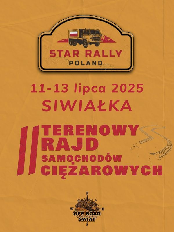 Ll Terenowy Rajd Samochodów Ciężarowych Star Rally Poland