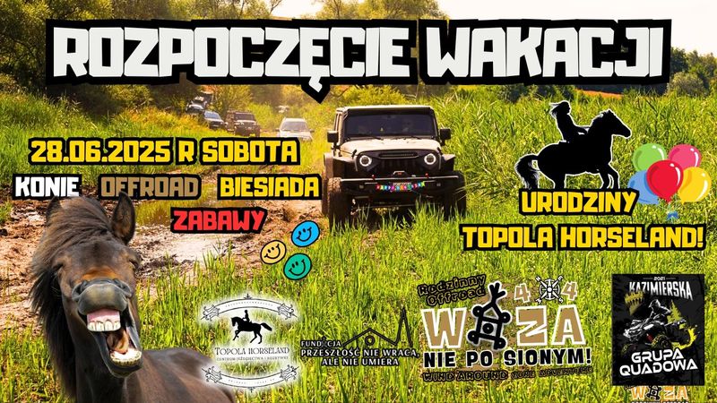Rozpoczęcie Wakacji 2025 - Ponidzie Suv-Em I Terenówką