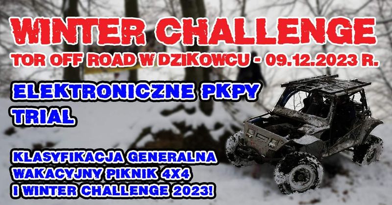 Winter Challenge Tor Off Road W Dzikowcu - 09.12.2023 R.